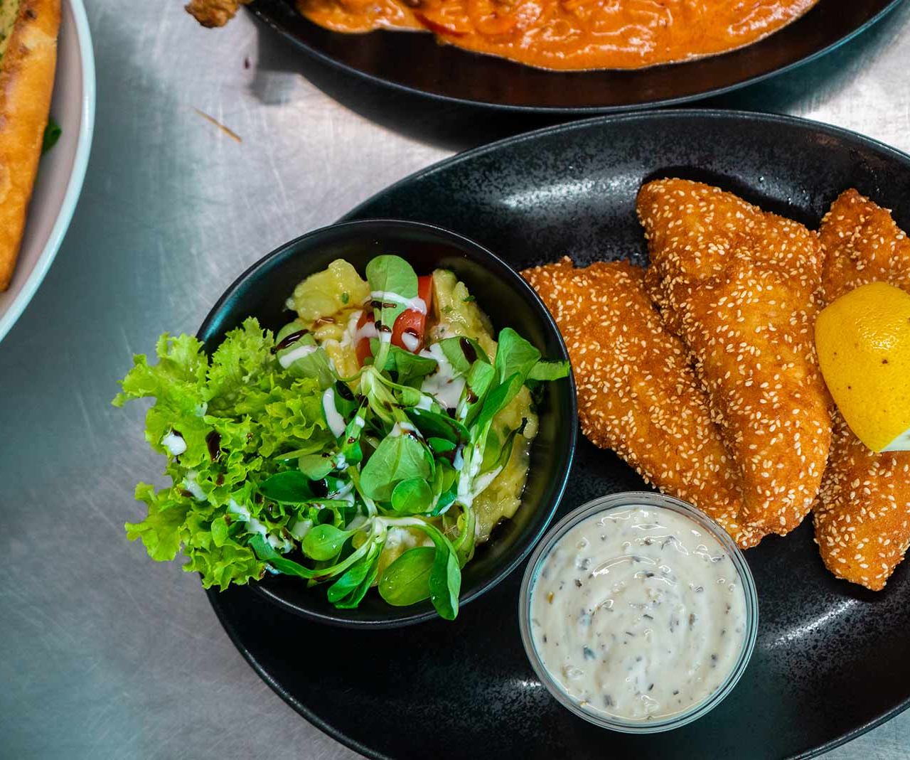 Gebackenes Zanderfilet